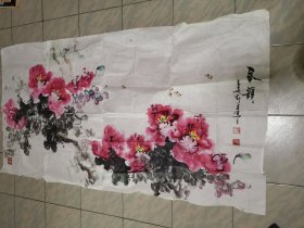 刘新平牡丹画一幅