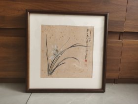 张大千花鸟微喷(临摹可用，装饰画)