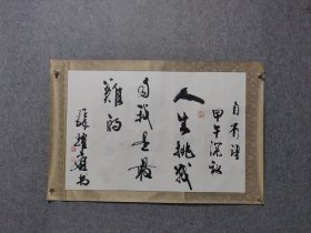 中国武术家协会主席张耀庭主席书法保真交流