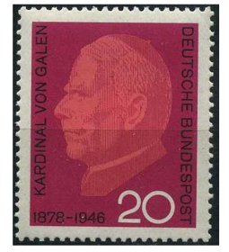 德国邮票 1966年 哲学家 加伦逝世20周年 1全新
