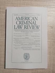 American criminal law review 2021年 单本价