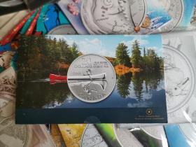 银币，加拿大1/4盎司20加元系列，2011年独木舟