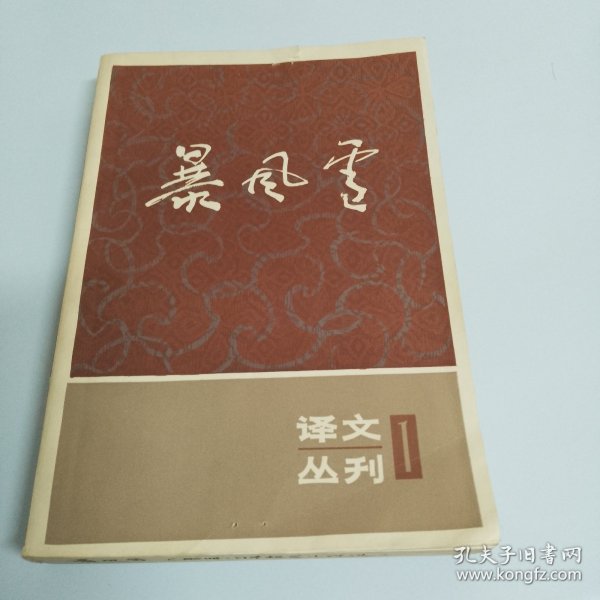 暴风雪 . 译文丛刊1（有印章）（品相如图，看图片）