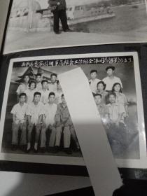 1955年8月3日西单区香家园办事处粮食工作组全体同志留影照片