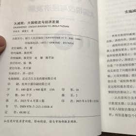 财之道丛书·大减税：大国税改与经济发展（张曙光、周天勇作序，陈志武、韦森推荐）