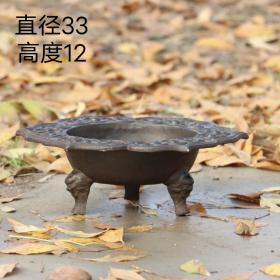 下乡偶遇满工火盆，材质铁质，保存完整。尺寸见图1