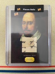 2023 Other Pieces of The Past William Shakespeare 莎士比亚 世界名人伟人 物料手写稿实物切割 Pieces Relic原封夹