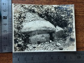 民国早期，苏州虎丘，枕石，老照片