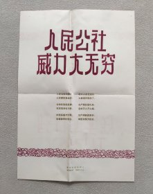 新华社 新闻展览照片1958年11月 —— 人民公社威力大无穷（套装照片12张；8开宣传画一张；照片文字说明2-15）