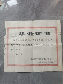 1979年毕业证