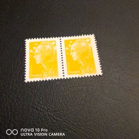 法国 智慧女神双联邮票新票 非常精美！包邮！全品 收藏
