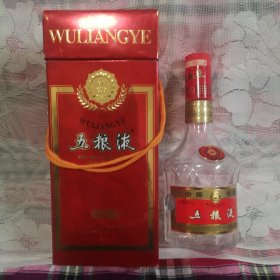 酒瓶 酒盒 2001年红盒五粮液酒瓶+原盒