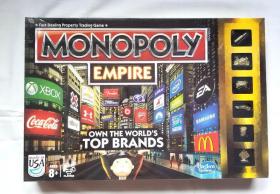 正版地产大亨Monopoly 企业王国全英文美版A4770大富翁强手桌游棋 全新未拆封 美利坚合众国原版进口MADE IN USA英语原汁原味亲子游戏富豪理财投资提示英文水平English