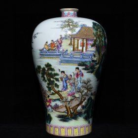 《精品放漏》雍正粉彩梅瓶——清代瓷器收藏j