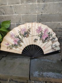 农村收来的折扇手绘 品相好188元手慢无