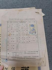 1955年湖南省长沙市第二中学毕业证书（附准考证）