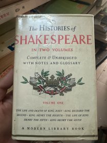 The HISTORIES of SHAKESPEARE 原版外文