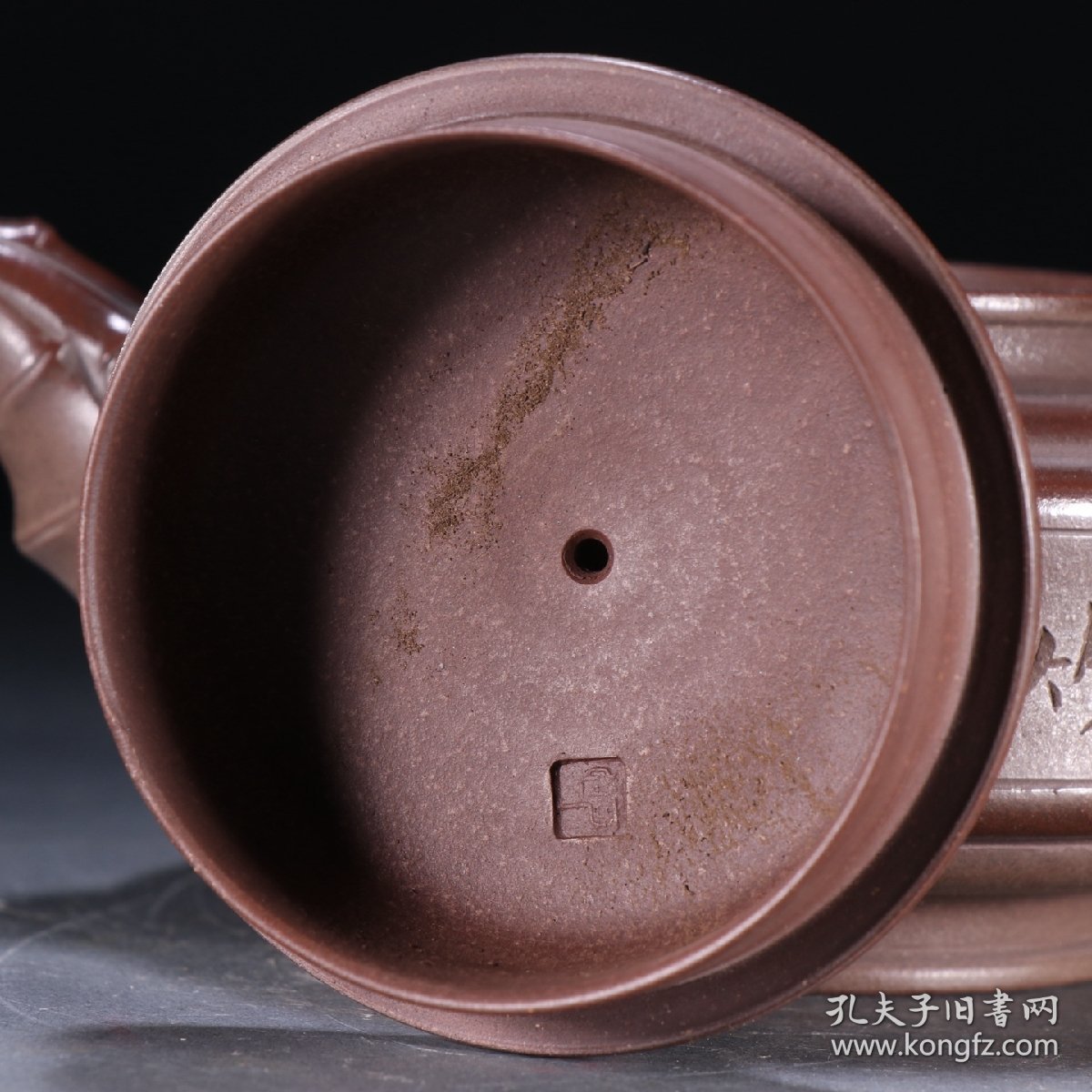 朱可心款 紫砂竹节壶
