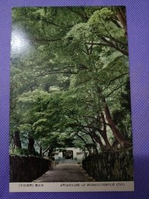 00817 日本 宇治名所 兴正寺 民国 时期 老 明信片 包邮政挂号信