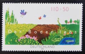 德国2000年邮票 环境保护郊外自然风光 1全新 2015斯科特目录1.75美元