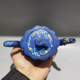 老紫砂壶紫砂茶壶彩绘一捆竹壶 280cc