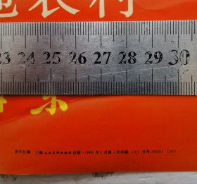 毛主席像 毛主席在谷田里视察 人民公社好，两边有题辞：大海航行靠航手 干革命靠毛泽东思想。新华社稿 上海美术出版社 1969年2月第一次印刷。尺寸：75厘米X51厘米，收藏完好！