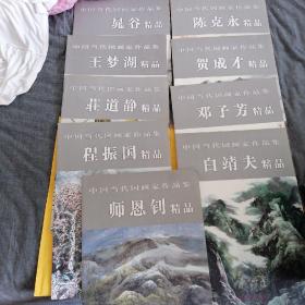 中国当代国画家作品集：王梦湖，晁谷，莊道静，程振国，师恩钊，白靖夫邓子芳，贺成才，陈克永精品集九书合售