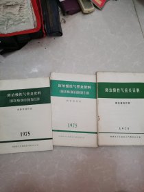 防治慢性气管炎资料（三册合售）棉花根协作组，热参协作组，水莎草协作组