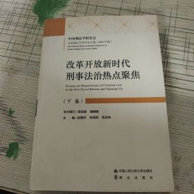 改革开放新时代刑事法治热点聚焦（下卷）