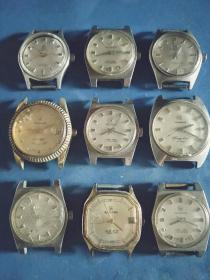 国产九块男式和中性机械手表(合)