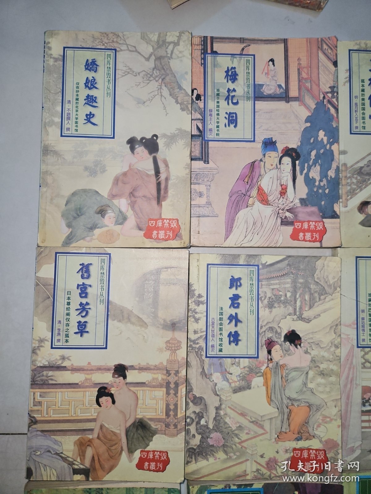 四库禁毁书丛刊：风月传奇 醉风尘 香闺秘史 风流戏 旧宫芳草 郎君外传 春灯影 娇娘趣史 梅花洞 玉楼传情（10册合售）