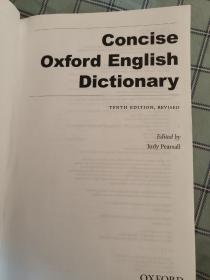 the concise Oxford English Dictionary
简明牛津英语词典（第十版）