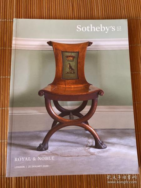 苏富比拍卖 ROYAL&NOBLE （皇家贵族） 2020