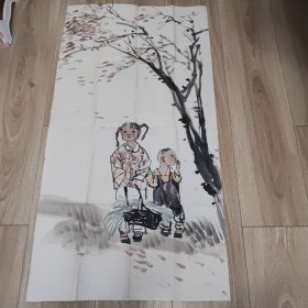 国画一张 没有题名印章 99*53cm