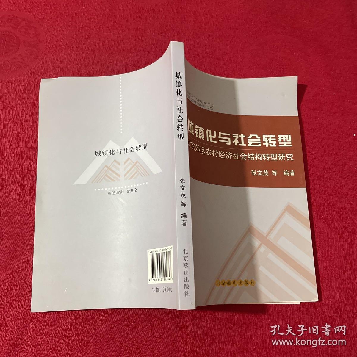 城镇化与社会转型 : 北京郊区农村经济社会结构转型研究