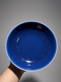清代霁蓝盘
