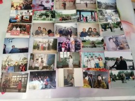 老照片八九十年代同一家庭彩色照片130多张