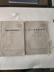 1960年全国狩猎事业训练班讲义：《狩獵业用地规划设计+野生动物养殖学》  老讲议  价值高 稀少    品佳实物拍摄所见即所得。2本合售。