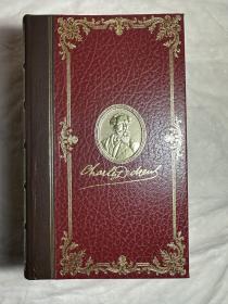 Christmas Stories by Charles Dickens Complete Work Oxford Leather Gilded 2 Vols,《圣诞颂歌》查尔斯·狄更斯 ，瑞士Edito-Service出版社1970年出版狄更斯逝世100周年纪念限量版精装书