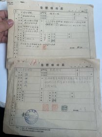 建国初期，运输部门集体功  评功材料20份  小功等