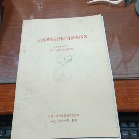 云南民族识别综合调查报告（1960年）