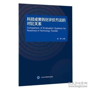 科技成果转化评价方法的 对比关系(挂图)