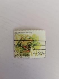 澳大利亚邮票1981年动物·树蛙信销1枚