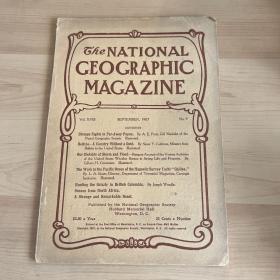 现货 national geographic美国国家地理1907年9月巴布亚，玻利维亚，美国洪水，太平洋，熊，北非等