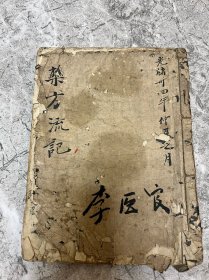 清代中医手抄本《药方流记》医学手抄药方抄本，应该是手稿，都是手写秘方。