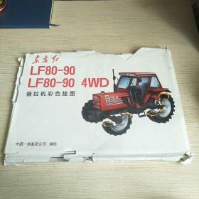 东方红 LF80 —90    LF80—90 4WD 拖拉机彩色挂图