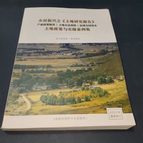 乡村振兴之《土地研究报告》土地政策与实操案例集