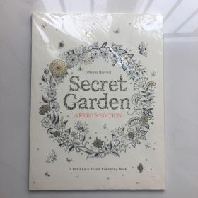 Secret Garden Artist's Edition: A Pull-Out and Frame Colouring Book 秘密花园：艺术家典藏版 着色书 涂鸦填色书 大开本