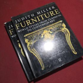 建筑设计书，Judith miller，Furniture家具。原版2册