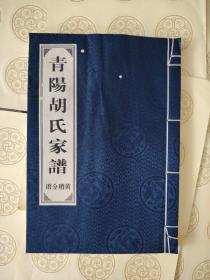 N:青阳胡氏家谱（普分稍黄）有轻微水印，书如图宣纸版